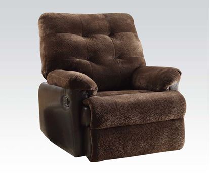 Picture of Layce Morgan Fabric Glider Recliner in Chocolate Finish