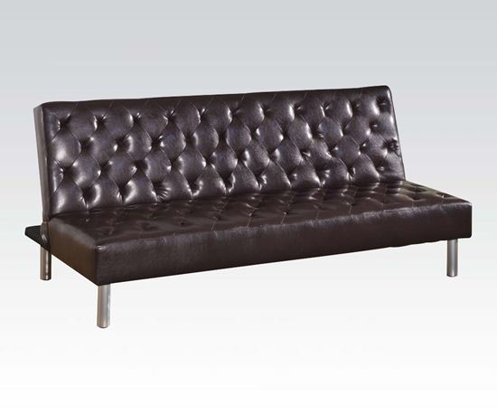 Picture of Mawuli Upholstery PU Adjustable Sofa in Black Finish