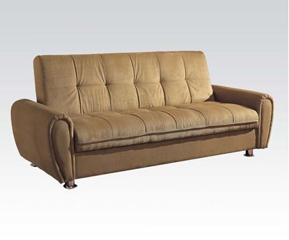 Picture of Taylor Khaki Microfiber Adjustable Sofa Bed 