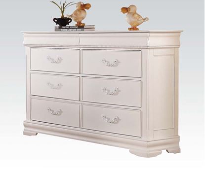 Picture of Classique White Finish 6 Drawer Dresser