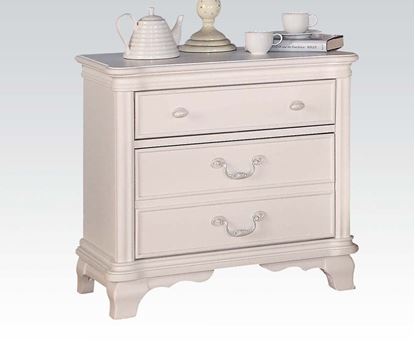 Picture of Ira Two Tone Youth Nightstand in White Finish