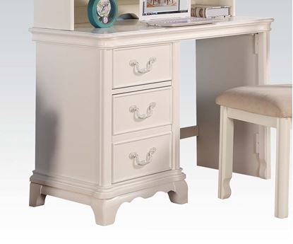 Picture of Ira Two Tone Youth Bedroom 3 Drawers Computer Desk in White Finish