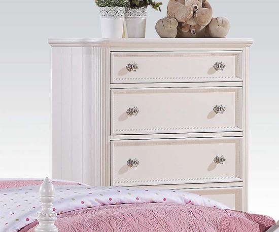 Picture of Athena White Finish 5 Drawers Chest