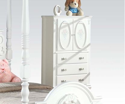 Picture of Flora White Finish TV Armoire