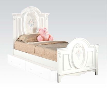 Picture of Flora White Finish Full Size Panel Bed