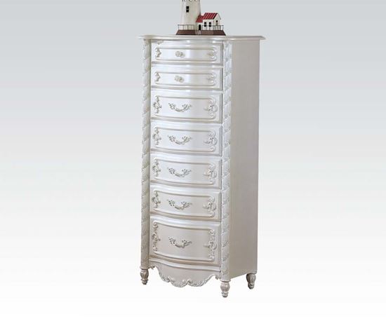 Picture of Pearl White Finish Wood Chest