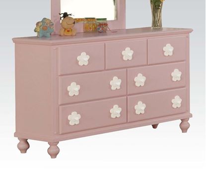 Picture of Floresville Pink w/ White Flower Dresser 