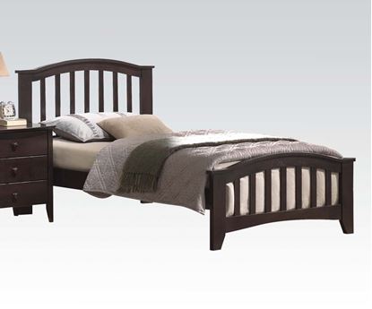 Picture of San Marino Transitional Walnut Finish Twin Size Bed