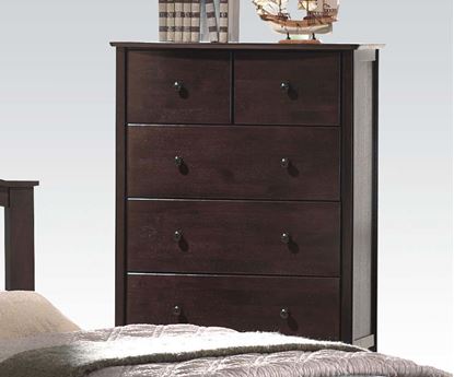 Picture of San Marino Transitional Walnut Finish Wood Kids Chest