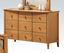 Picture of San Marino Transitional 9 Drawer Dresser in Maple finish