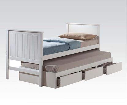 Picture of Bungalow White Finish Youth Captain Twin Bed