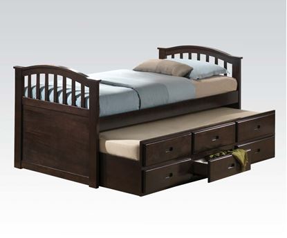 Picture of San Marino Dark Walnut Storage Full Captain Bed with Trundle F