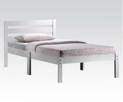 Picture of White Twin Bed W P2 (Ista 3A)  Same As 21520T