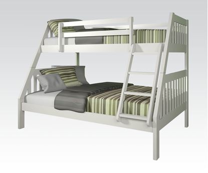 Picture of Espresso Wood Twin Over Full Bunk Bed