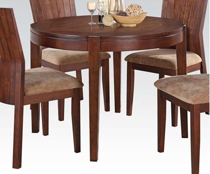 Picture of Mauro Dark Brown Round Wood Dining Table