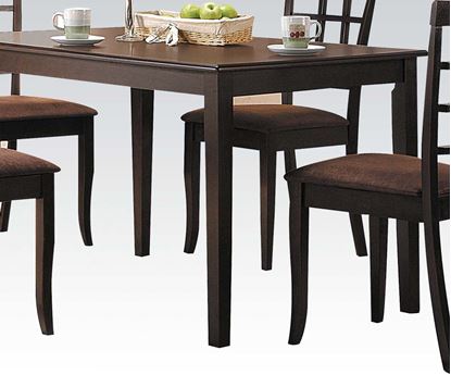 Picture of Rectangular Espresso Finish Dining Table