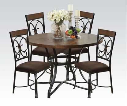 Picture of 71120 5Pc Pk Dining Set W 40"Dia
