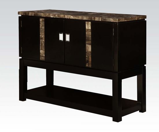 Picture of Amelia Faux Marble & Espresso Finish Server