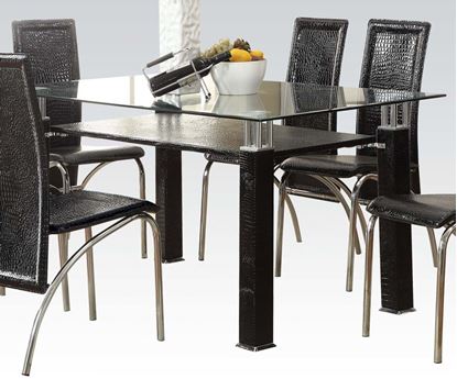 Picture of Bk Pvc Dining Table (W/70723Gl)  W/P2