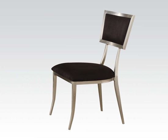 Picture of Abbott Black Fabric Upholstery 2Pcs. Dining Side Chairs by   (Set of 2)