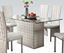 Picture of Abbie White PU Glass Top Dining Table