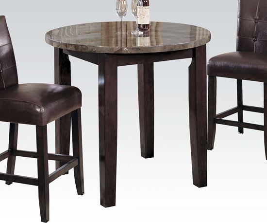 Picture of Danville Round Counter Height Table with Brown Marble Top