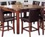 Picture of Cherry Finish Counter Height Marble Top Dining Table