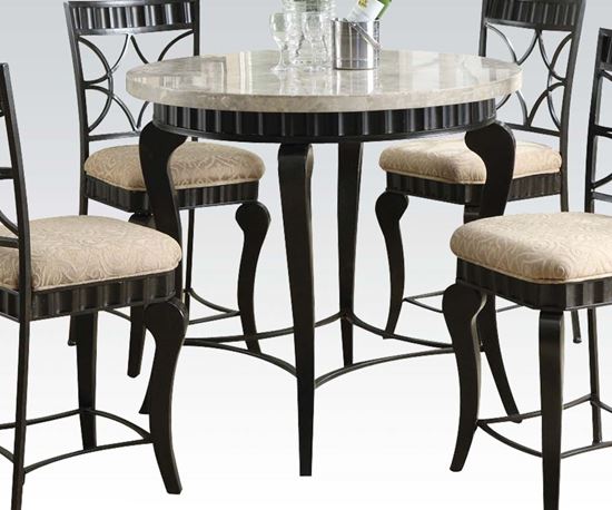 Picture of Galiana White Marble Top Counter Height Table