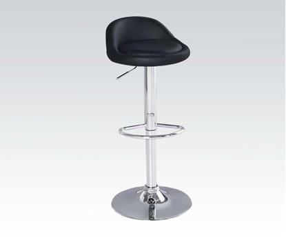 Picture of Black Adjustable Bar  Stool  (Set of 2)