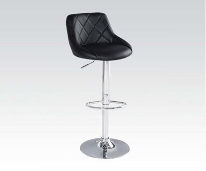 Picture of Black Adjustable Bar  Stool  (Set of 2)