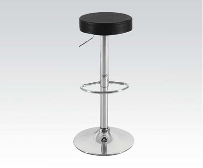 Picture of Black Adjustable Bar  Stool  (Set of 2)