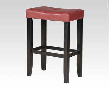 Picture of Red Counter H.  Stool, 24"H   W/P2  (Set of 2)