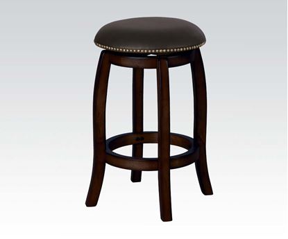 Picture of Traditional Espresso  29"H Seat Height Swivel Counter Height Stool