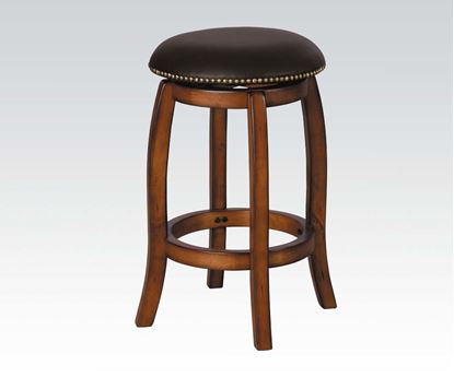 Picture of 29" Oak Vintage Swivel Barstool  W/P1