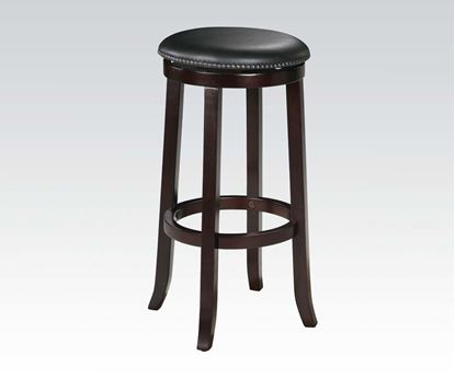 Picture of Traditional Espresso Finish 2 Pcs. Bar Stool, 29"H    (Set of 2)