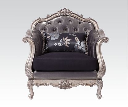 Picture of Chantelle Antique Platinum Chair with Pillows 