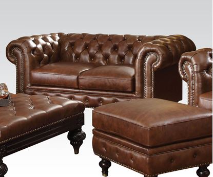 Picture of Shantoria Dark Brown Living Room Loveseat