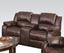 Picture of Zanthe Brown Microfiber Power Motion Loveseat w/ Console
