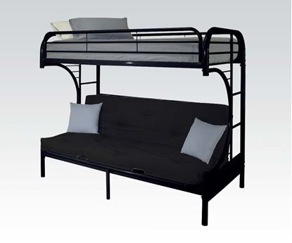 Picture of "C" T/F/Futon Metal Bunkbed, Rd, Bu, Wh, Bk