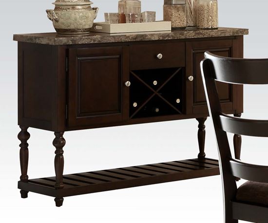 Picture of Bandele Emparedora Gray Marble 1 Drawer 2 Door Server