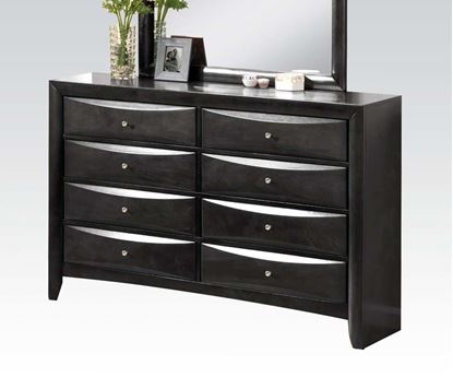 Picture of Ireland Black Finish 8 Drawer Dresser