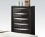 Picture of Ireland Black Finish 5 Drawer Chest