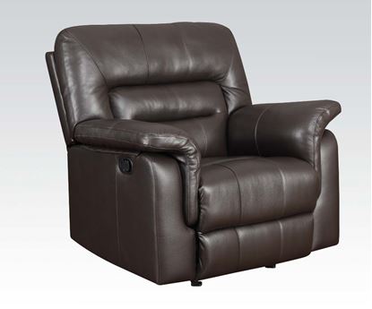 Picture of Modern Dark Brown Bonded Leather Recliner