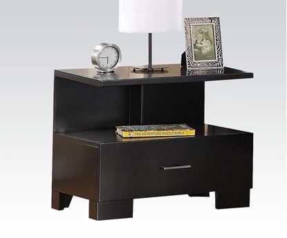 Picture of London Black Finish Nightstand 