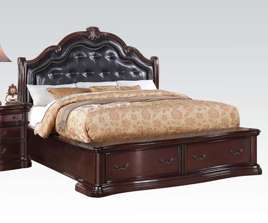 Picture of Veradisia Dark Cherry Black Eastern King Platform Bed