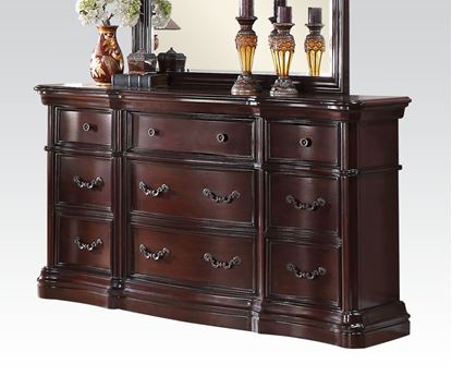 Picture of Veradisia Dark Cherry 9 Drawer Dresser