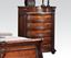 Picture of Nathaneal Traditional Tobacco Marble Top Chest