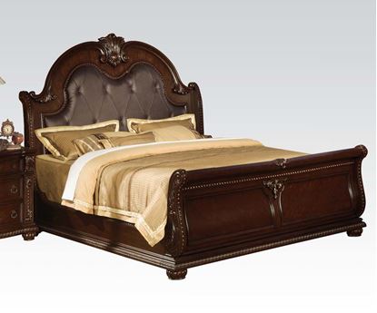 Picture of Anondale Traditional Cherry Finish Eastern King Size Bed