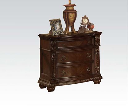 Picture of Anondale Traditional Cherry Finish 3 Drawer Nightstand