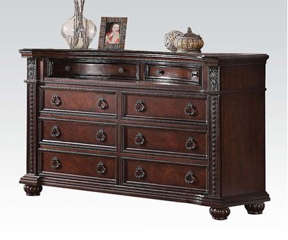 Picture of Daruka Traditional Cherry Finish 8 Drawers Jewelry Dresser